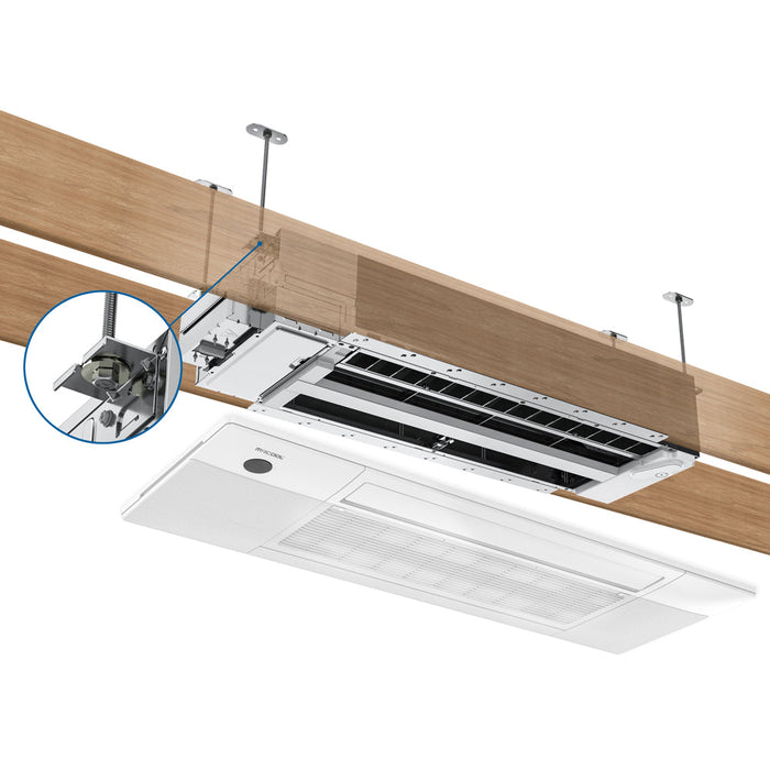 MRCOOL DIY Mini Split - 42,000 BTU 3 Zone Ceiling Cassette Ductless Air Conditioner and Heat Pump with 35 ft. Install Kit, DIYM348HPC00C49