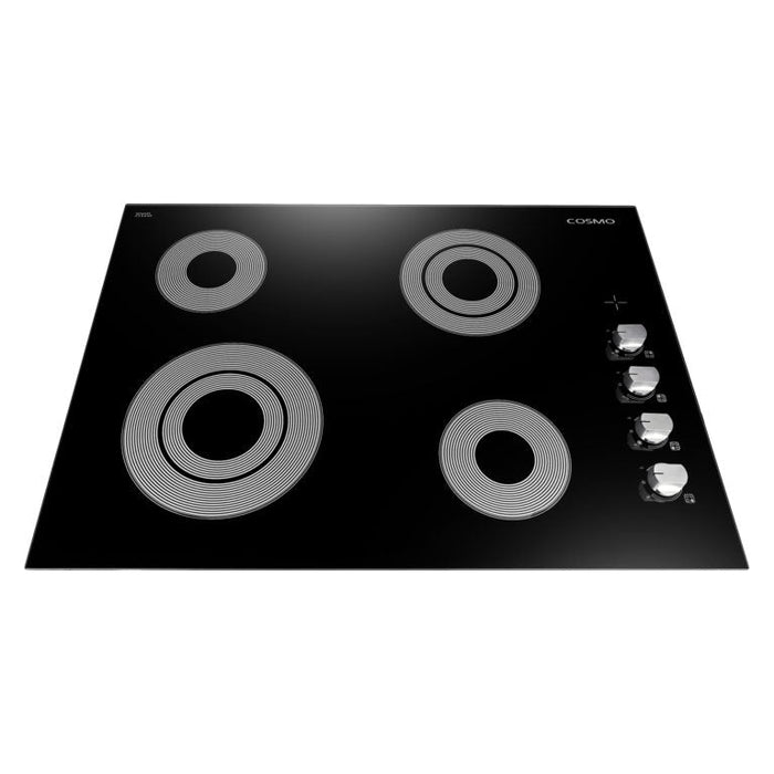 Cosmo 30" Electric Ceramic Glass Cooktop with 4 Burners and Dual Zone Elements, COS-304ECC