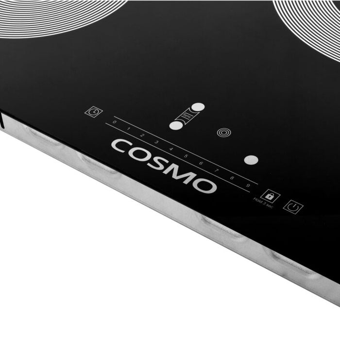 Cosmo 30" Electric Ceramic Glass Cooktop with 4 Burners, and Triple Zone Elements, COS-304TBECC