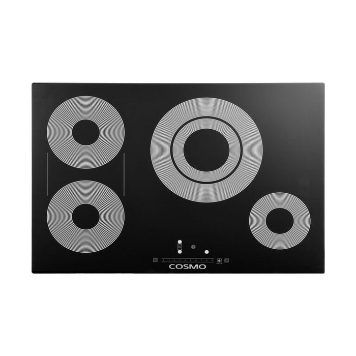 Cosmo 30" Electric Ceramic Glass Cooktop with 4 Burners, and Triple Zone Elements, COS-304TBECC