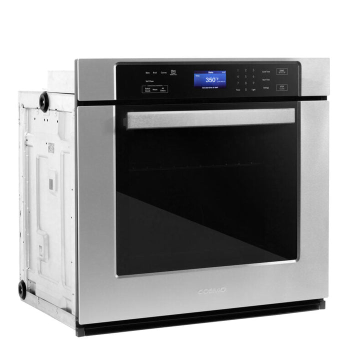 Cosmo 30" 5 cu. ft. Single Electric Wall Oven with Self-Cleaning in Stainless Steel, COS-30ESWC