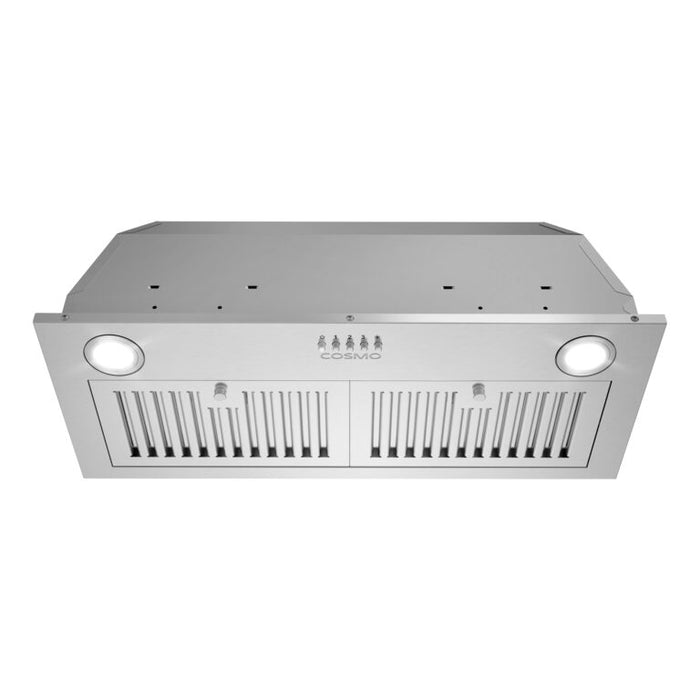 Cosmo 30" 380 CFM Convertible Insert Range Hood in Stainless Steel, COS-30IRHP