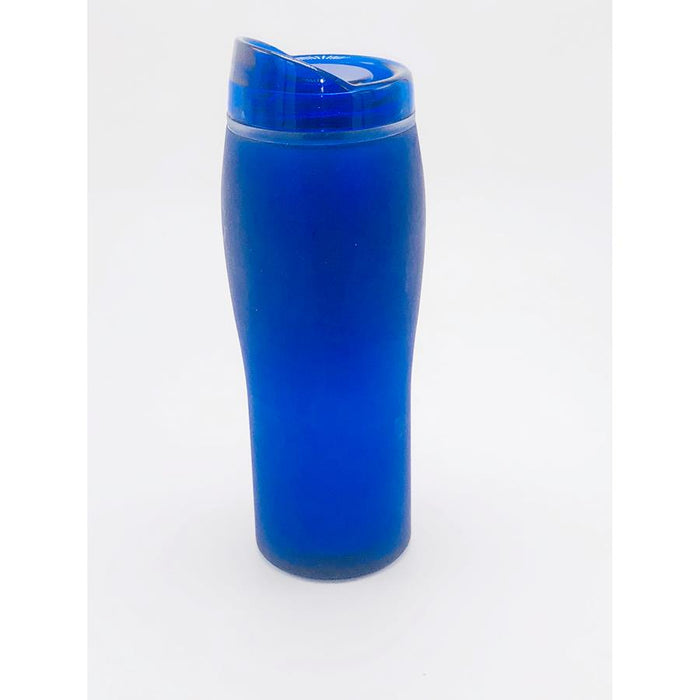 Drinking Tumbler With Silicone Grip 14oz. - Blue