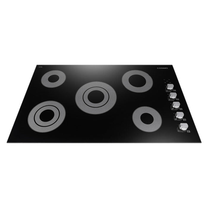 Cosmo 36" Electric Ceramic Glass Cooktop with 5 Burners and Dual Zone Elements, COS-365ECC