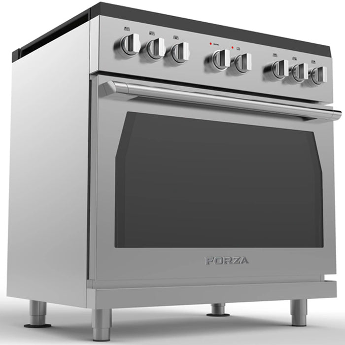 Forza 3-Piece Appliance Package - 36-Inch Gas Range, 11-Inch Pro-Style Under Cabinet Range Hood, & 24-Inch Dishwasher in Stainless Steel