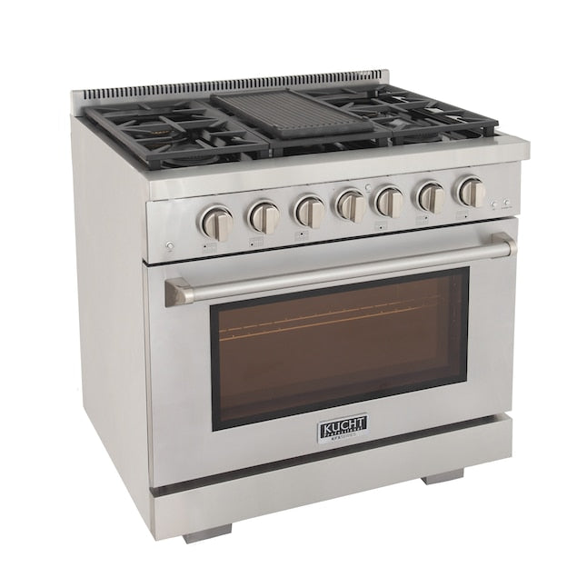 Kucht Professional 36 in. 5.2 cu ft. Propane Gas Range, KFX360/LP-S