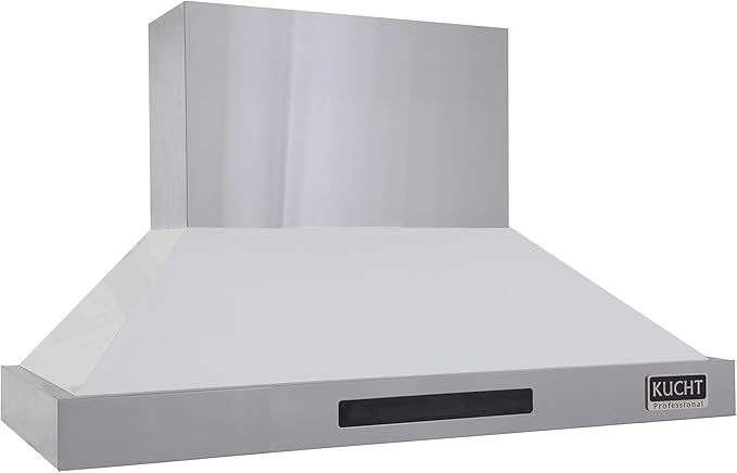 Kucht Professional 48" Wall Mount Range Hood 1,200 CFM in White, KRH4815-W