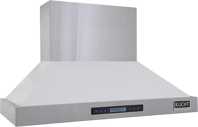 Kucht Professional 48" Wall Mount Range Hood 1,200 CFM in White, KRH4815-W