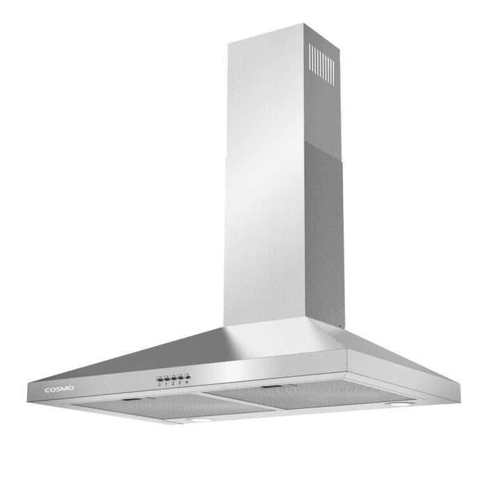 Cosmo 30" 250 CFM Convertible Wall Mount Range Hood in Stainless Steel, COS-63024P