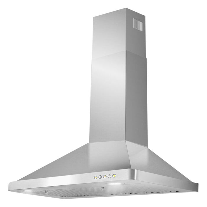 Cosmo 30" 380 CFM Convertible Wall Mount Range Hood with Push Button Controls, COS-63175