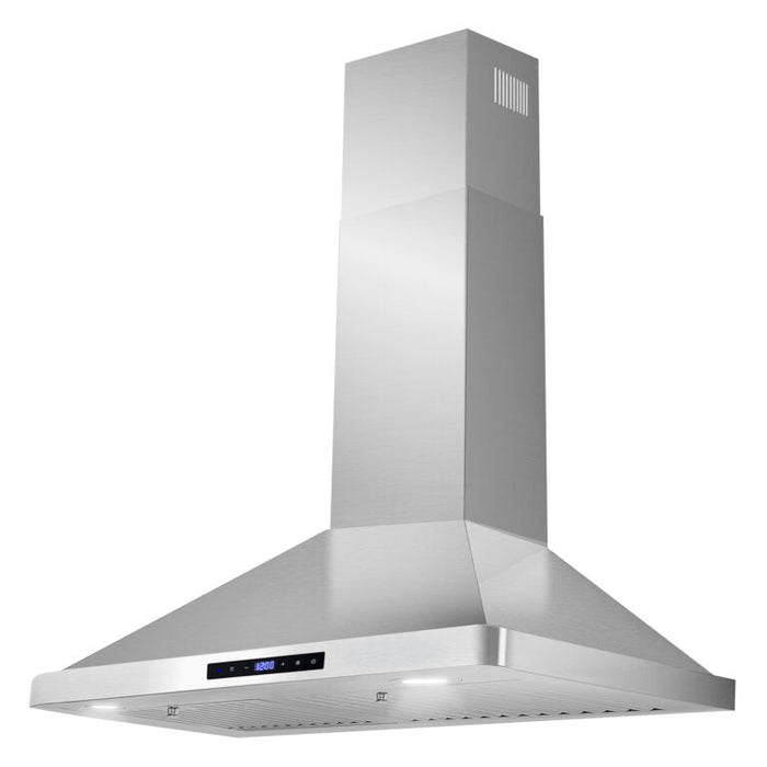 Cosmo 30" 380 CFM Convertible Wall Mount Range Hood with Digital Touch Controls, COS-63175S