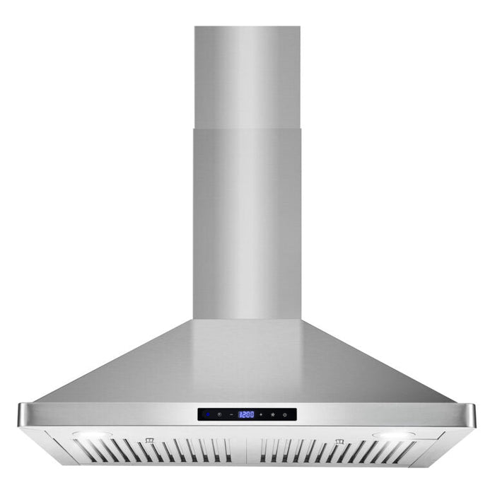 Cosmo Package - 30" Gas Range, Wall Mount Range Hood, Refrigerator with Ice Maker and Dishwasher, COS-4PKG-236