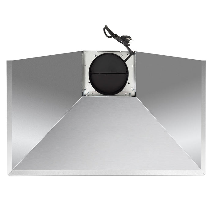 Cosmo 36" 380 CFM Convertible Wall Mount Range Hood with Push Button Controls and Carbon Filter Kit, COS-63190-DL