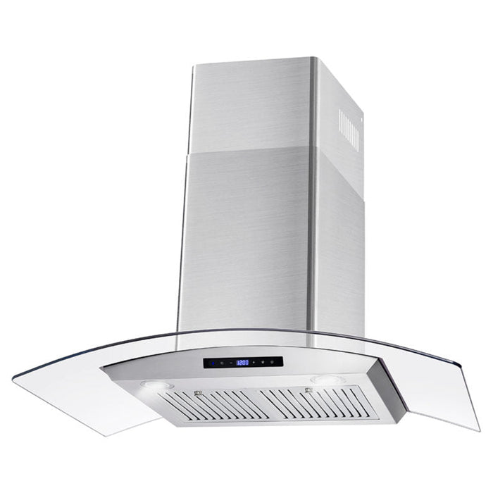 Cosmo Package - 36" Dual Fuel Range, Wall Mount Range Hood, Refrigerator with Ice Maker and Dishwasher, COS-4PKG-224