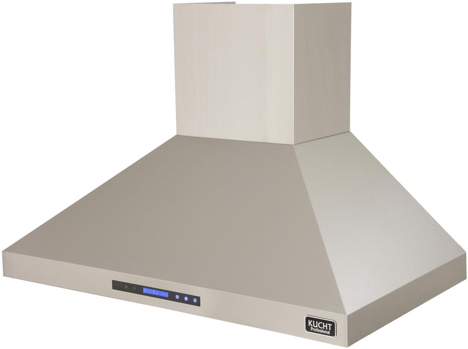 Kucht Professional 48 in. 6.7 cu ft. Natural Gas Range, Range Hood & Microwave Drawer Package, AP-KNG481-S-3