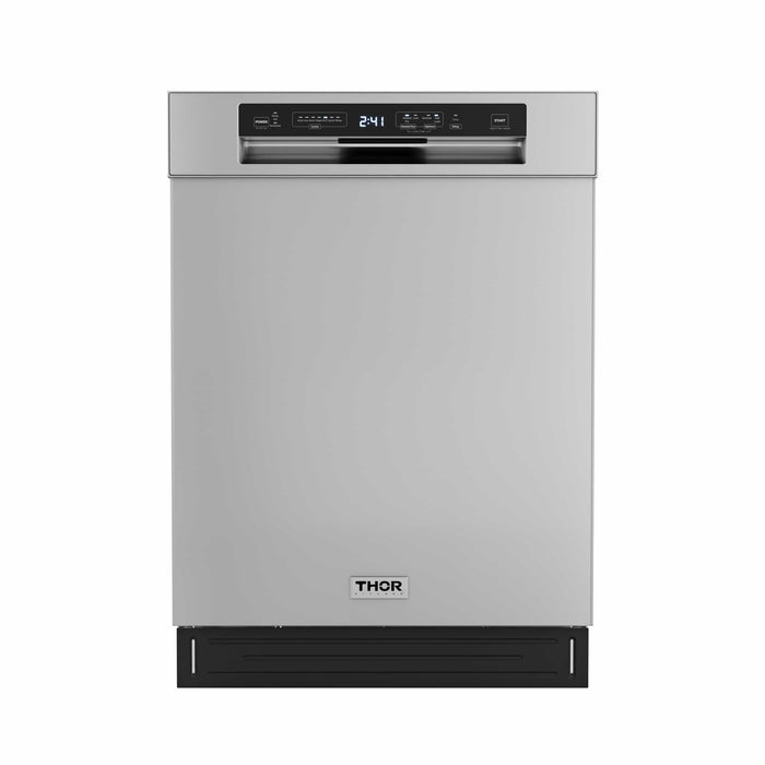 Thor Kitchen A-Series 3-Piece Appliance Package - 36-Inch Gas Range, Refrigerator with Water Dispenser, and Dishwasher in Stainless Steel