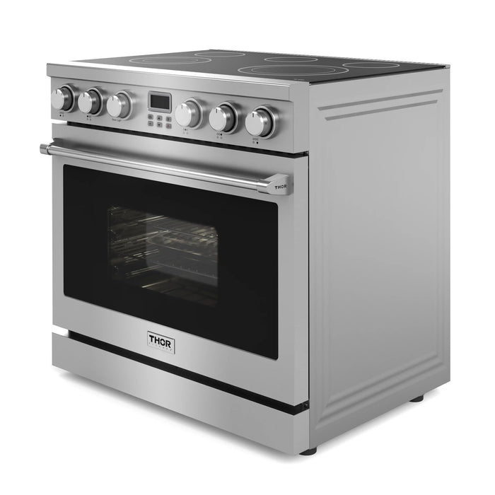 Thor Kitchen 36-Inch Electric Range with 6.0 cu. ft. Convection Oven in Stainless Steel (ARE36)