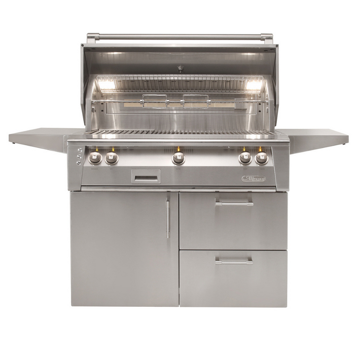 Alfresco ALXE 42-Inch Freestanding Gas Grill with Rotisserie - ALXE-42C-LP/NG