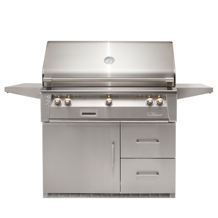 Alfresco ALXE 42-Inch Gas Grill with Sear Zone Burner & Rotisserie on Refrigerated Base - ALXE-42SZRFG-LP/NG