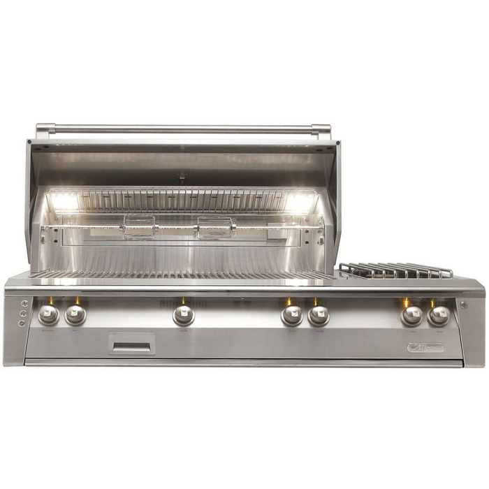 Alfresco ALXE 56-Inch Built-In Gas Grill with Rotisserie & Side Burner - ALXE-56-NG/LP