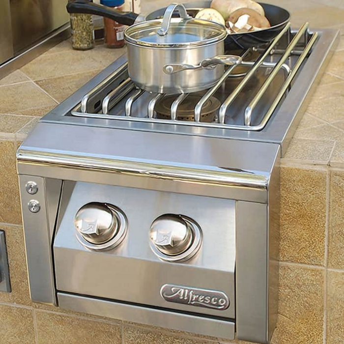 Alfresco Built-In Dual Side Burner - AXESB-2-NG/LP