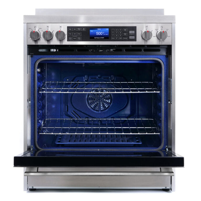 Cosmo Commercial 30" 5 cu. ft. Electric Range with Convection Oven in Stainless Steel, COS-305AERC