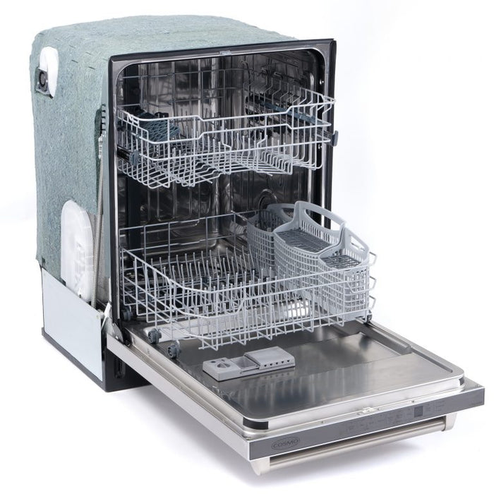 Cosmo 24" Top Control Built-In Tall Tub Dishwasher in Fingerprint Resistant Stainless Steel, COS-DIS6502