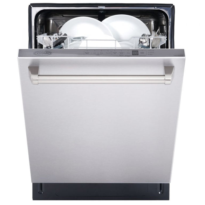 Cosmo 24" Top Control Built-In Tall Tub Dishwasher in Fingerprint Resistant Stainless Steel, COS-DIS6502