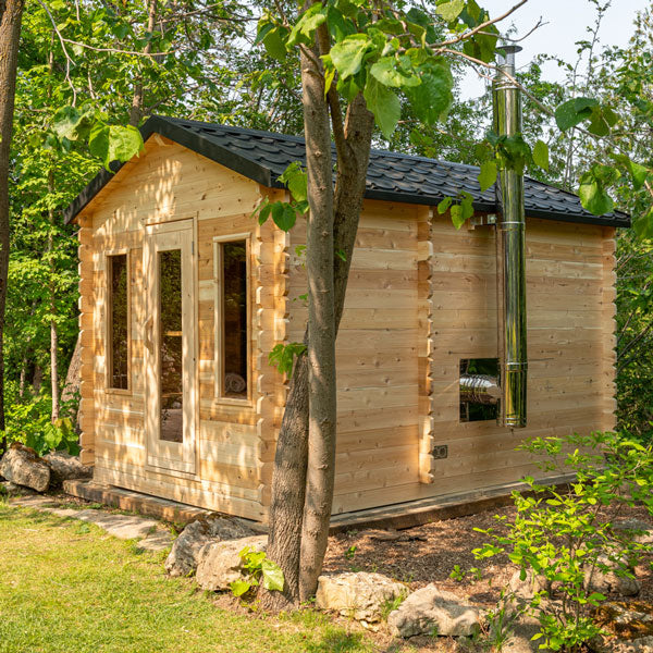 CT Georgian Cabin Electric Sauna with Changeroom - CTC88CE