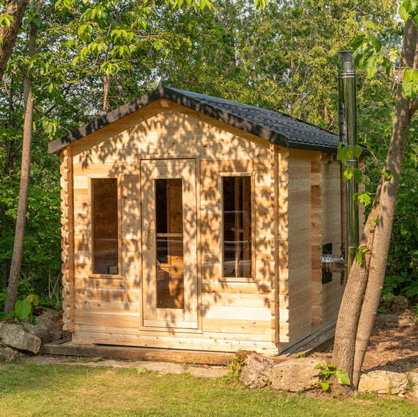 CT Georgian Cabin Electric Sauna with Changeroom - CTC88CE