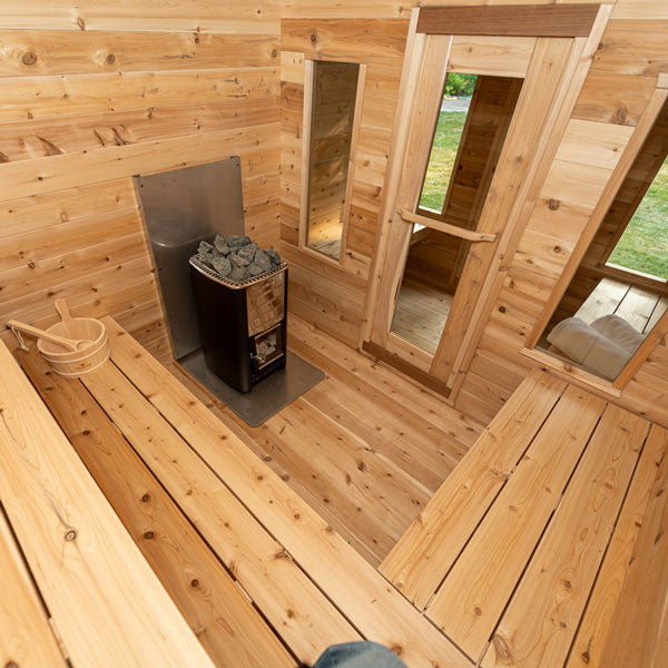 CT Georgian Cabin Electric Sauna with Changeroom - CTC88CE