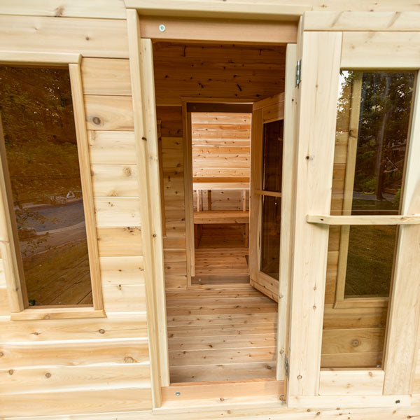 CT Georgian Cabin Electric Sauna with Changeroom - CTC88CE