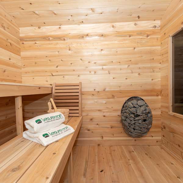 CT Georgian Cabin Electric Sauna with Porch - CTC88PE