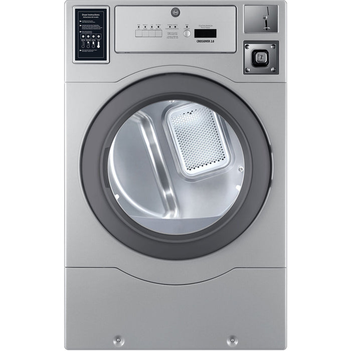 Crossover 7.0 CF Commercial Electric Dryer, 22+lb Capacity, OPL/Card/Coin Rdy - Grey (DLHF0817EC2)