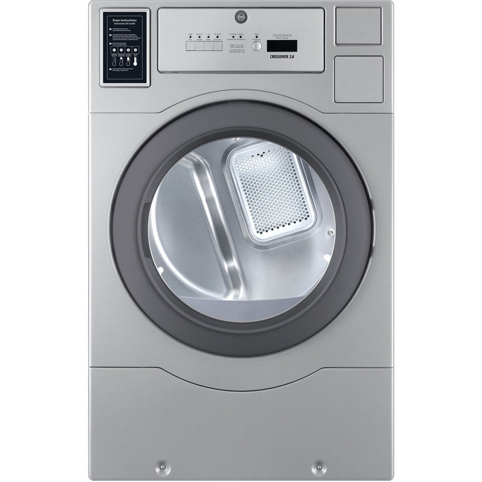 Crossover 7.0 CF Commercial Electric Dryer, 22+lb Capacity, OPL/Card/Coin Rdy - Grey (DLHF0817EC2)