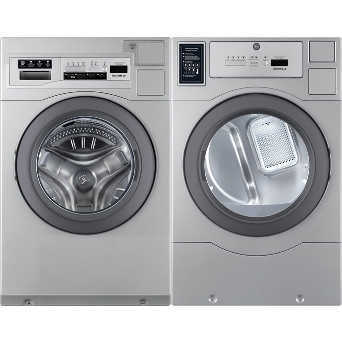 Crossover 7.0 CF Commercial Electric Dryer, 22+lb Capacity, OPL/Card/Coin Rdy - Grey (DLHF0817EC2)