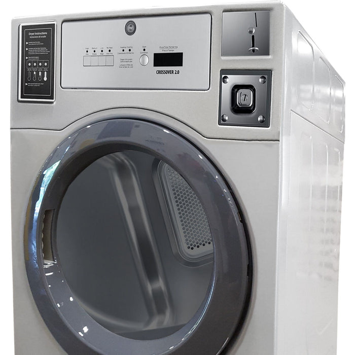 Crossover 7.0 CF Commercial Electric Dryer, 22+lb Capacity, OPL/Card/Coin Rdy - Grey (DLHF0817EC2)