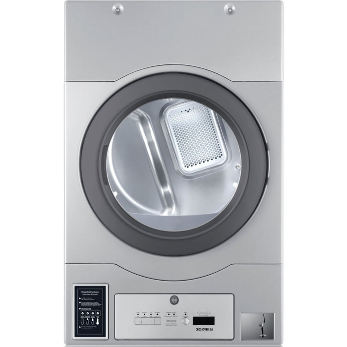 Crossover 7.0 CF Commercial Electric Dryer, Bottom Ctrl (STACKED SETUPS ONLY) - Grey (DLHS0817EC2)