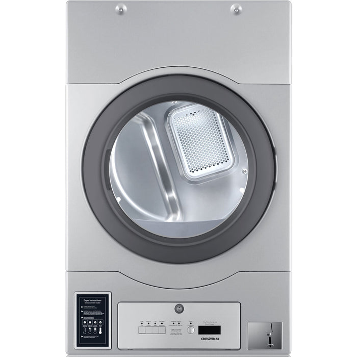 Crossover 7.0 CF Commercial Electric Dryer, Bottom Ctrl (STACKED SETUPS ONLY) - Silver (DLHS0817E)