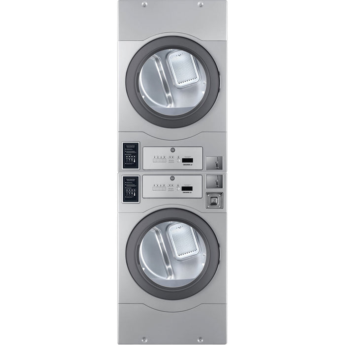 Crossover 7.0 CF Commercial Electric Dryer, Bottom Ctrl (STACKED SETUPS ONLY) - Silver (DLHS0817E)