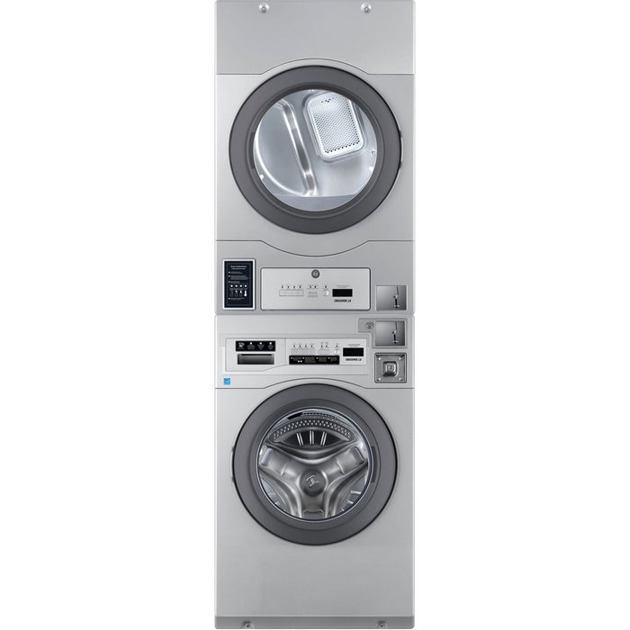 Crossover 7.0 CF Commercial Electric Dryer, Bottom Ctrl (STACKED SETUPS ONLY) - Silver (DLHS0817E)