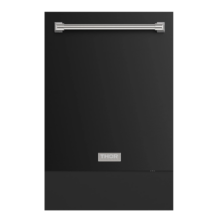 Thor Kitchen Gordon Ramsay Series 24 Inch Dishwasher in Black with Stainless Steel Trim (DW24X8BA00-SS)