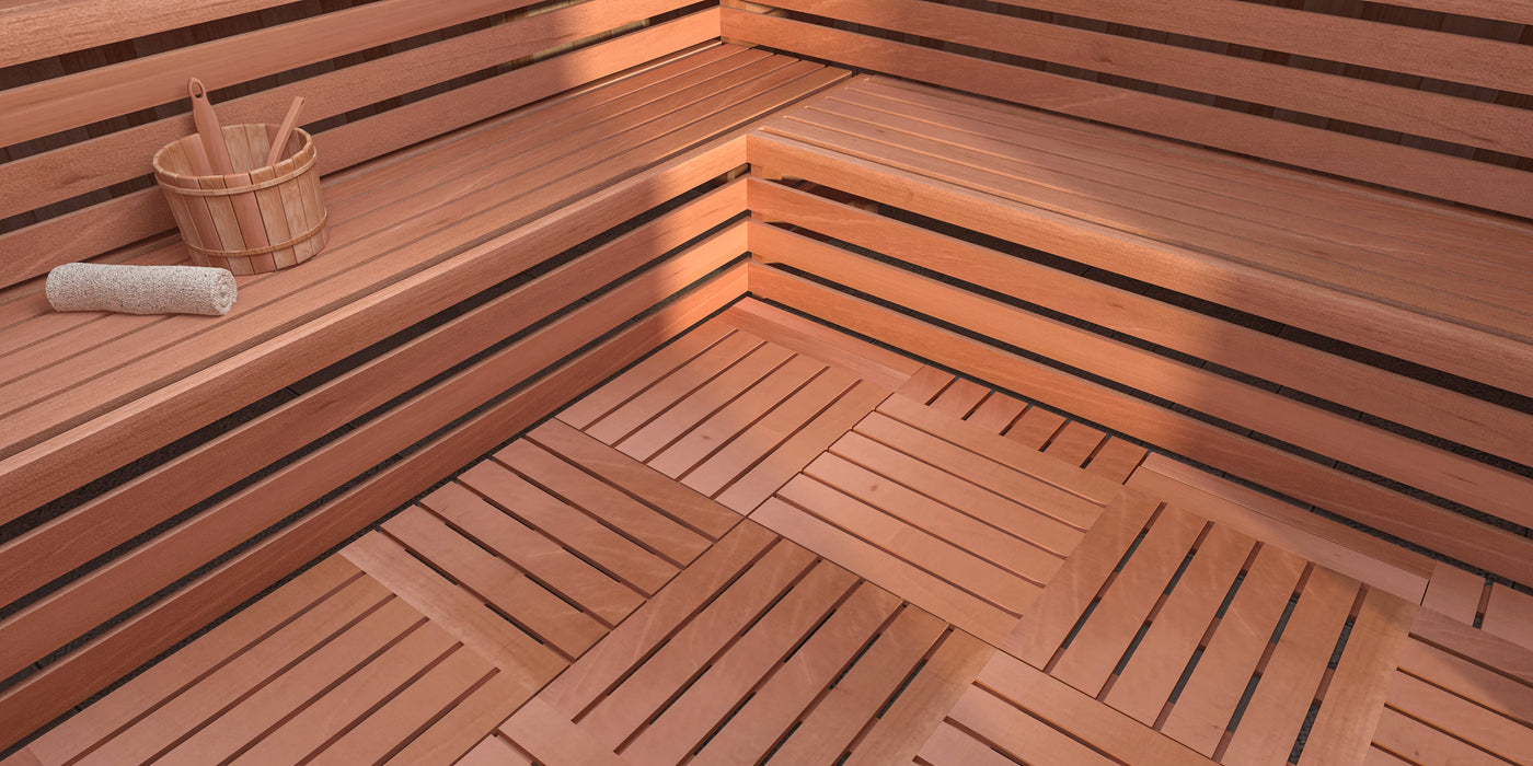 Duck-Board Flooring for Saunas