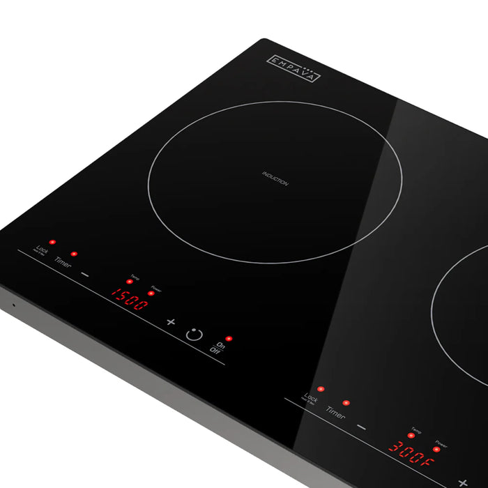 Empava 12 In. Induction Cooktop with 2 burners - EMPV-IDC12B2