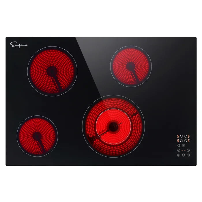 Empava 30" Electric Smooth Surface Radiant Cooktop with 4 Elements, EMPV-30REC12