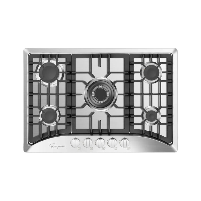 Empava Appliance Package-Empava 24" Propane Gas Oven, Empava 30" Cooktop, Empava 30" Wall Mount Range Hood, AP-EMPV-24WO11L