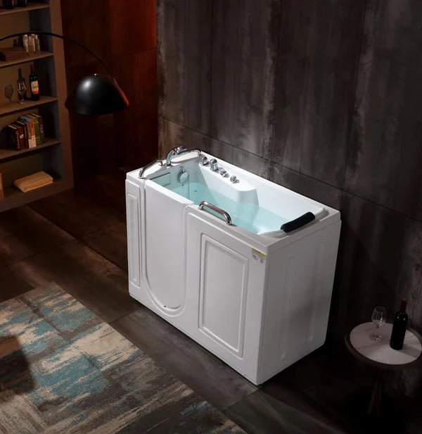 Empava 53" Walk-in Whirlpool Bathtub with Left Side Door, EMPV-53WIT02