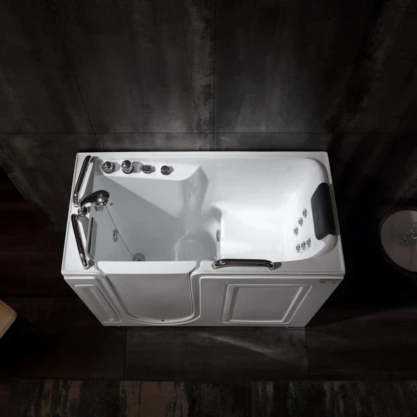 Empava 53" Walk-in Whirlpool Bathtub with Left Side Door, EMPV-53WIT02