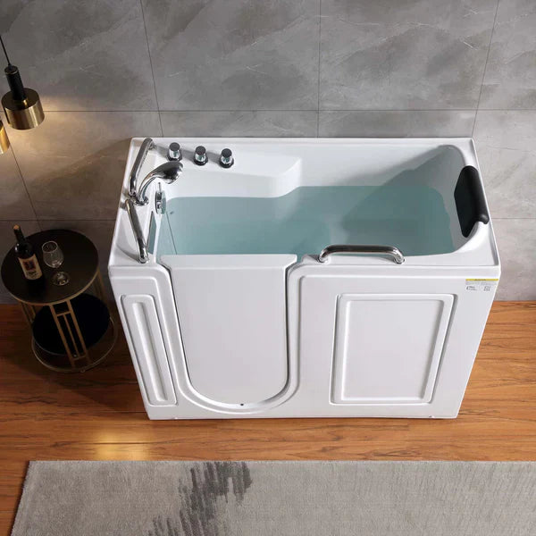 Empava 53" Walk-in Soaking Bathtub with Left Side Door, EMPV-53WIT373