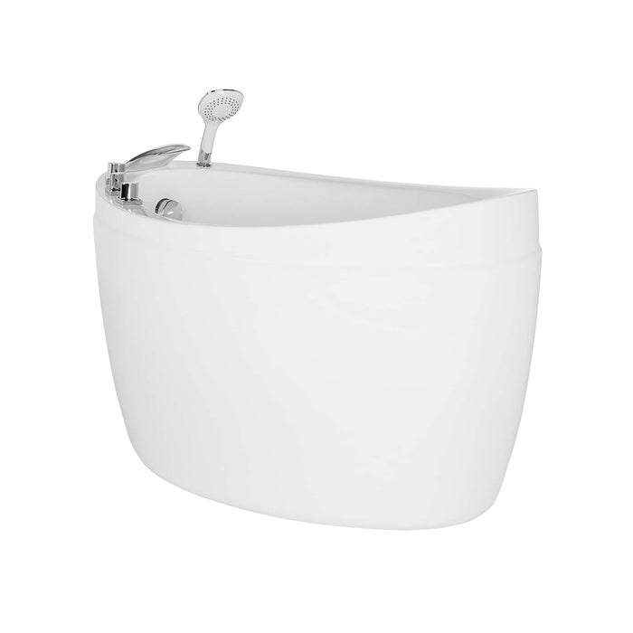 59" Freestanding Japanese-Style Soaking Tub with Reversible Drain - EMPV-59FT002